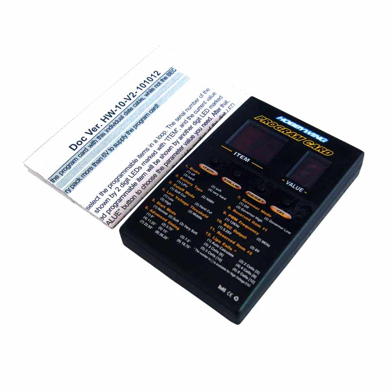 Hobbywing Program Card Led per ESC Platinum Serie - immagine 3