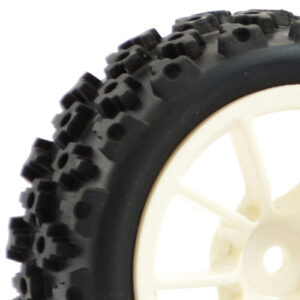 Fastrax Set 4pz Gomme 1/10 Street Tread Cerchio Gun Metal FAST0073W