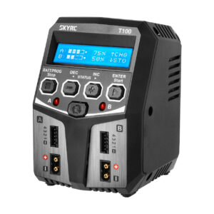 Charger T100 AC DUO SkyRC LiPo 2-4s 5A 2x50W SK100162