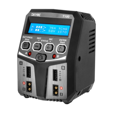 Charger T100 AC DUO SkyRC LiPo 2-4s 5A 2x50W SK100162