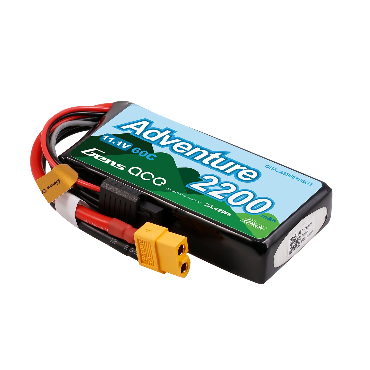 Gens Ace Adv G-Tech 2200mAh 3S 11.1V 60C GEA223S60X6SGT - immagine 3