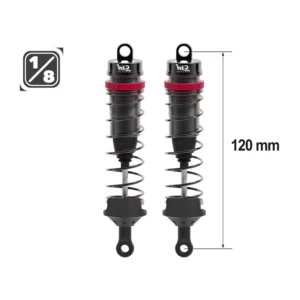 Hobbytech Ammortizzatori 1:8 120mm Big Bore 16mm HTR-508120