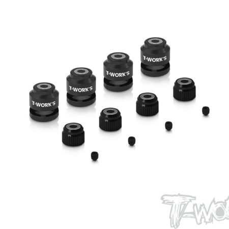 T-WORK'S Kit Magneti Foro Carrozzeria Clips 8mm TT-028-BK