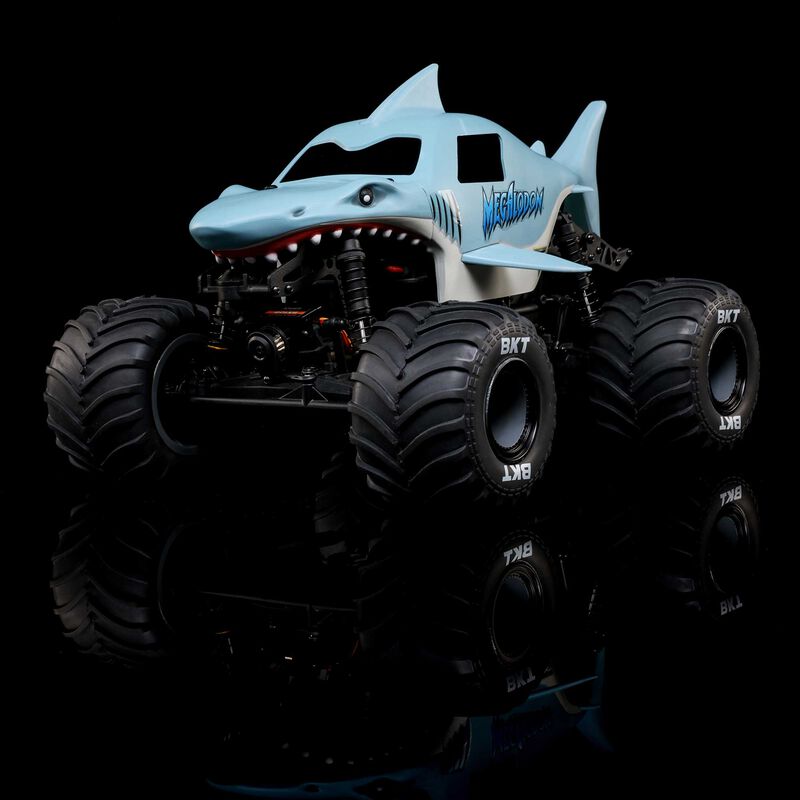 Losi Mini LMT 4X4 Monster Truck Megalodon 1:18 RTR LOS01026T3 - immagine 15