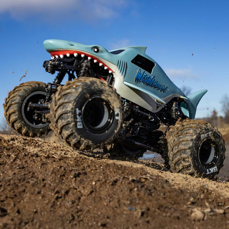 Losi Mini LMT 4X4 Monster Truck Megalodon 1:18 RTR LOS01026T3 - immagine 21