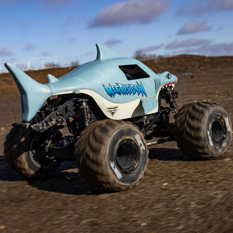 Losi Mini LMT 4X4 Monster Truck Megalodon 1:18 RTR LOS01026T3 - immagine 22