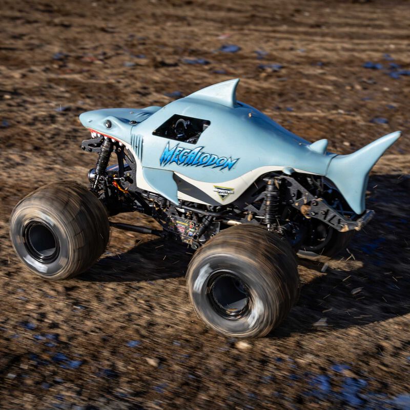 Losi Mini LMT 4X4 Monster Truck Megalodon 1:18 RTR LOS01026T3 - immagine 23