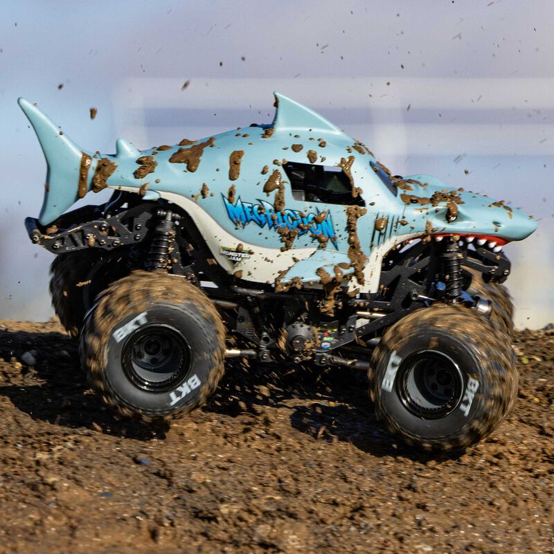 Losi Mini LMT 4X4 Monster Truck Megalodon 1:18 RTR LOS01026T3 - immagine 25