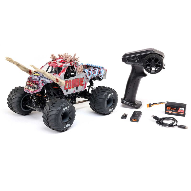 Losi Mini LMT 4X4 Monster Truck Zombie 1:18 RTR LOS01026T4 - immagine 9