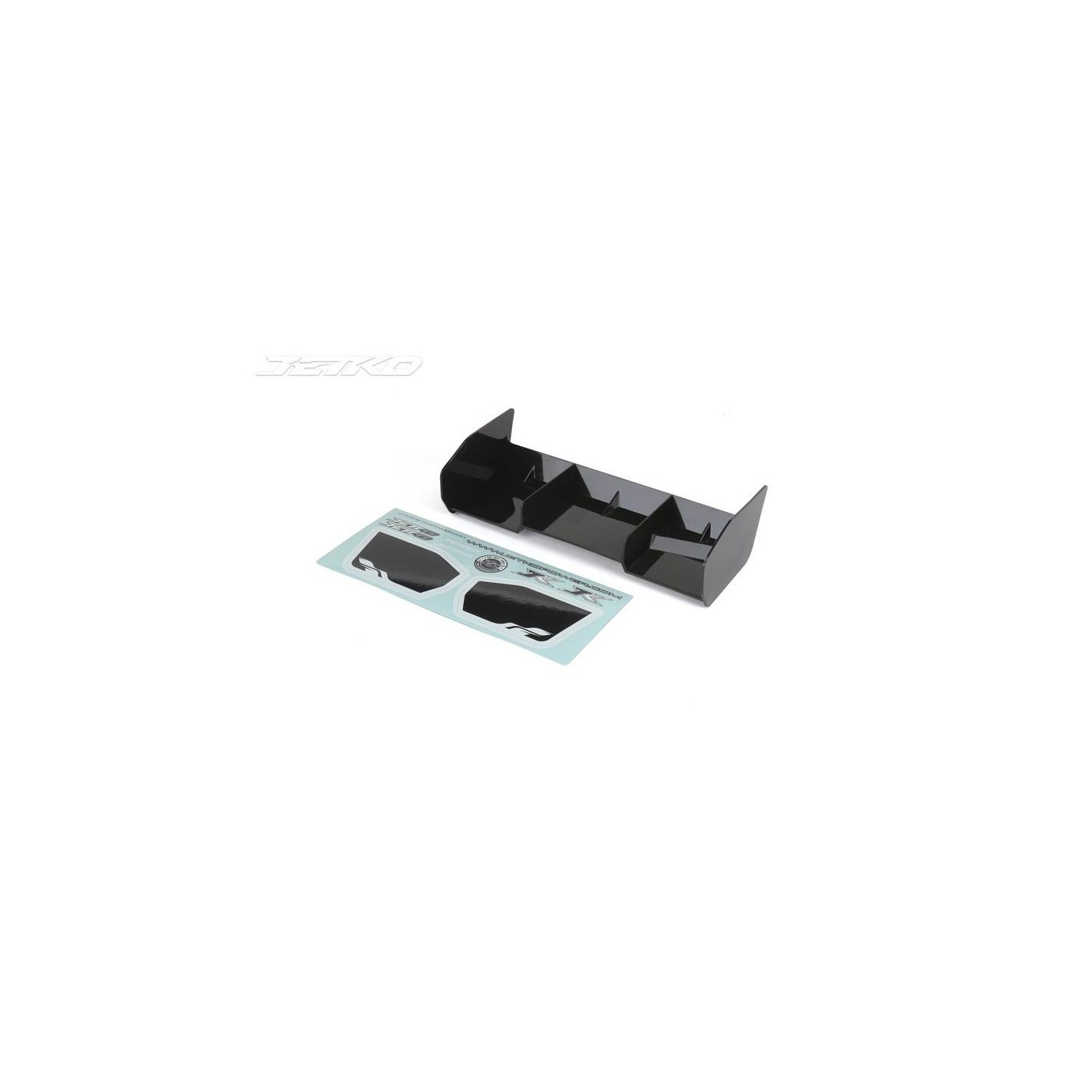 JETKO Alettone 1:8 Plastica - Nero con adesivi JK7001BK
