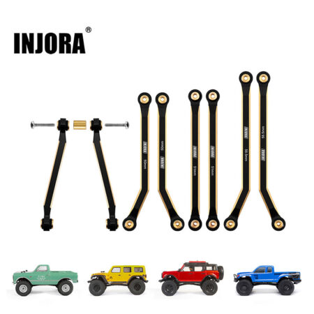 INJORA Set Link Alta Escursione Ottone 37g SCX24-126