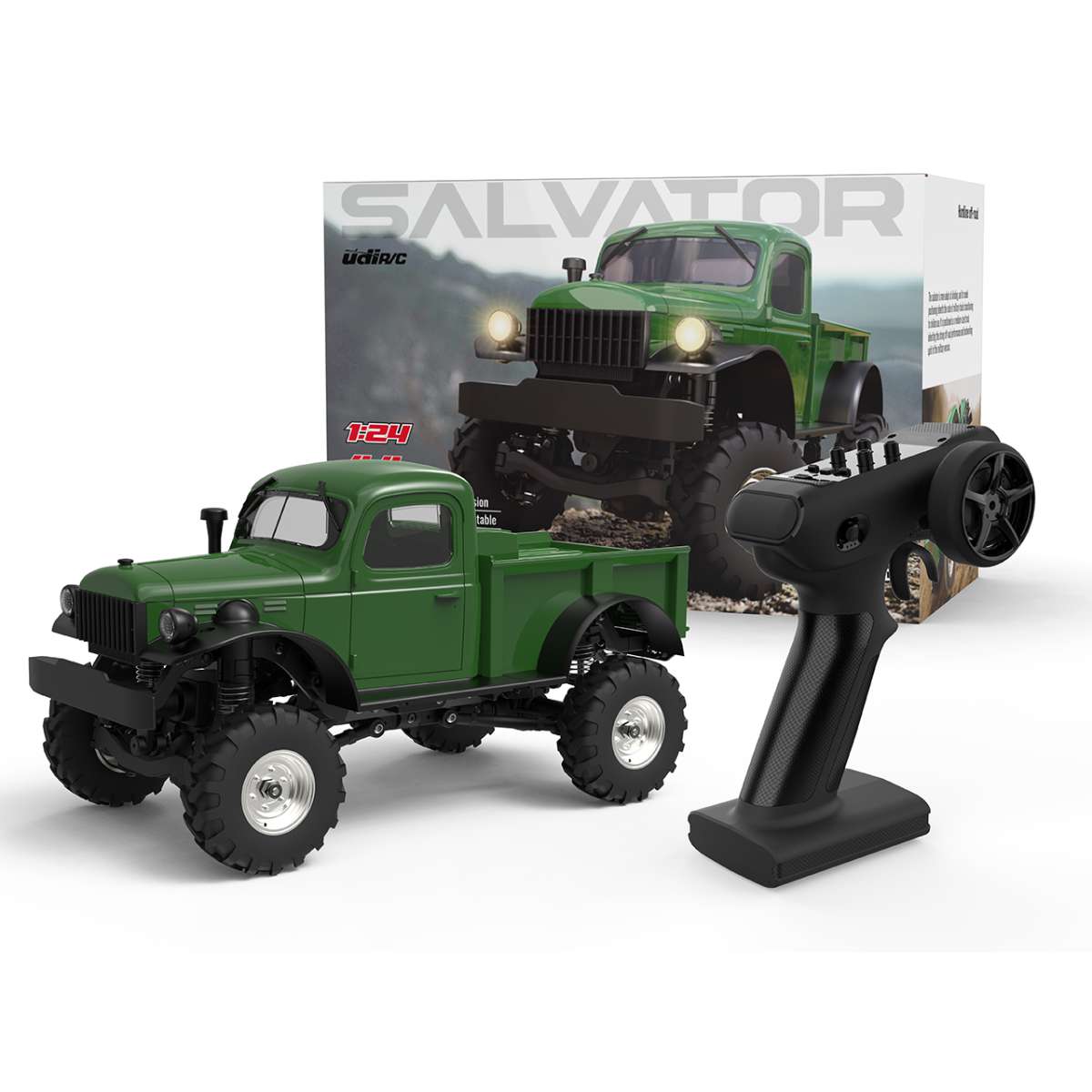 UCX24 Salvator Crawler 1/24 RTR Verde UCX2401B - immagine 4
