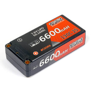 CENTRO HV 2S 6600MAH 7.6V 130C SHORTY LIPO C5066