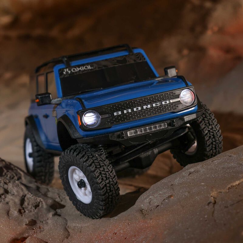 AXIAL SCX30 Ford Bronco 4X4 RTR Brushed Rock Crawler Blu AXI-2048T1 - immagine 20