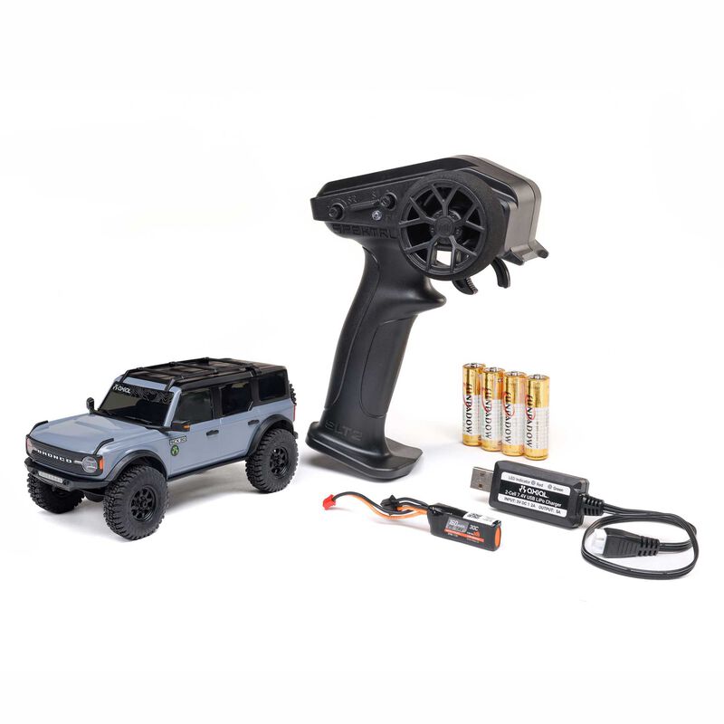 AXIAL SCX30 Ford Bronco 4X4 RTR Brushed Rock Crawler Grigio AXI-2048T2 - immagine 2