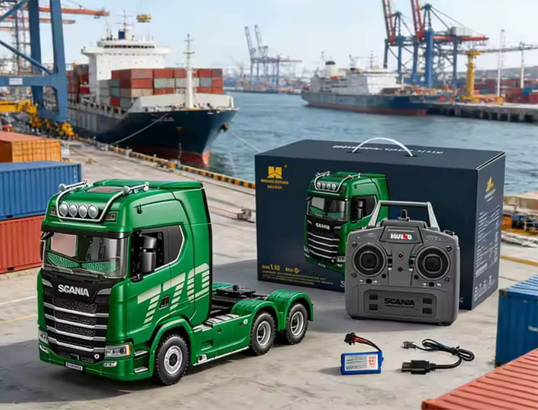 HUINA SCANIA 770S RC TRUCK RTR VERDE CY1501G - immagine 16