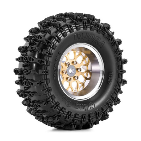 INJORA Set Gomme Cerchi 1.3" 70*26mm -4.05mm Offset YQW-MW1307SR-1320