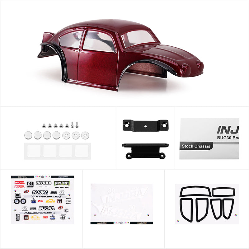 INJORA SCX30 Carrozzeria BUG30 e Magneti BUG30-RD - immagine 2