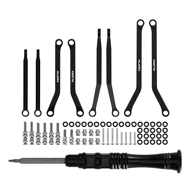 INJORA SCX30 Link Telaio Alluminio Alta Escursione SCX30-02BK - immagine 9