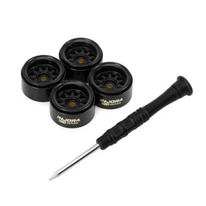 INJORA Cerchi 0.7" Beadlock Ottone/Nero SCX30 W7007BB-19