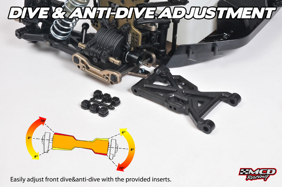 MCD Racing RR5 Max Pro 1/5 Scale Buggy - Rolling Chassis 00515001 - immagine 3