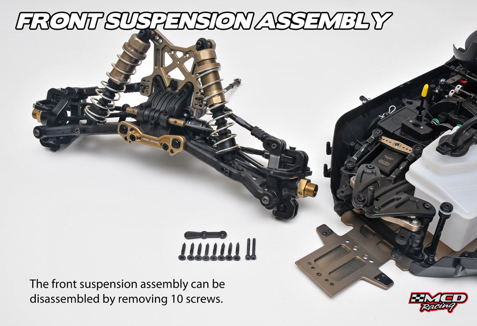 MCD Racing RR5 Max Pro 1/5 Scale Buggy - Rolling Chassis 00515001 - immagine 10