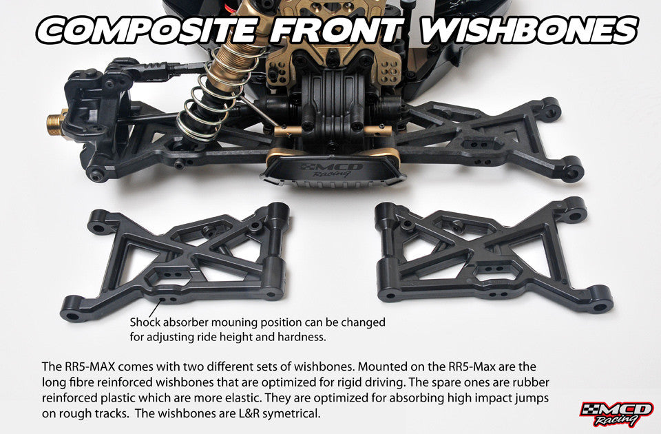 MCD Racing RR5 Max Pro 1/5 Scale Buggy - Rolling Chassis 00515001 - immagine 15