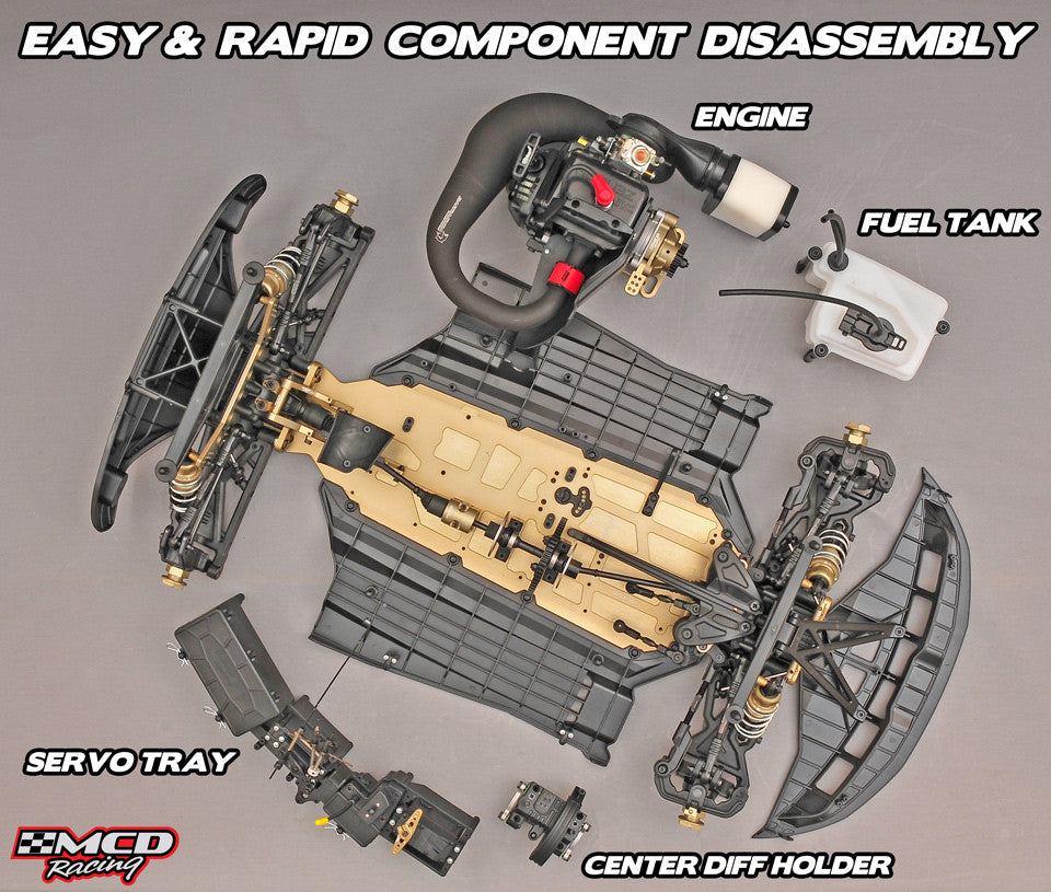 MCD XR5 MAX Pro Rally Car Rolling Chassis 00525001 - immagine 8