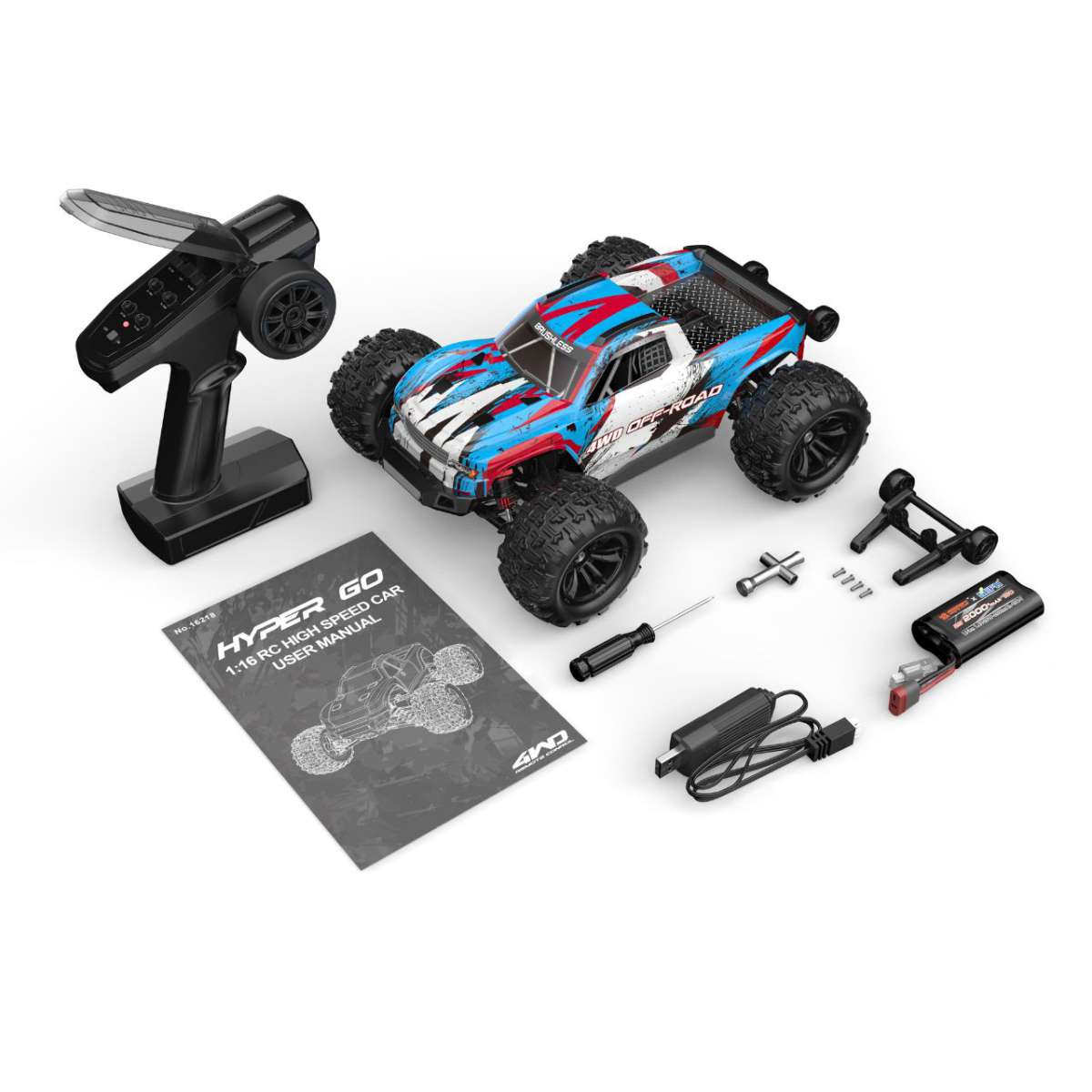 MJX HYPER GO 16218 4WD Monster Truck 1:16 MX-16218 - immagine 6
