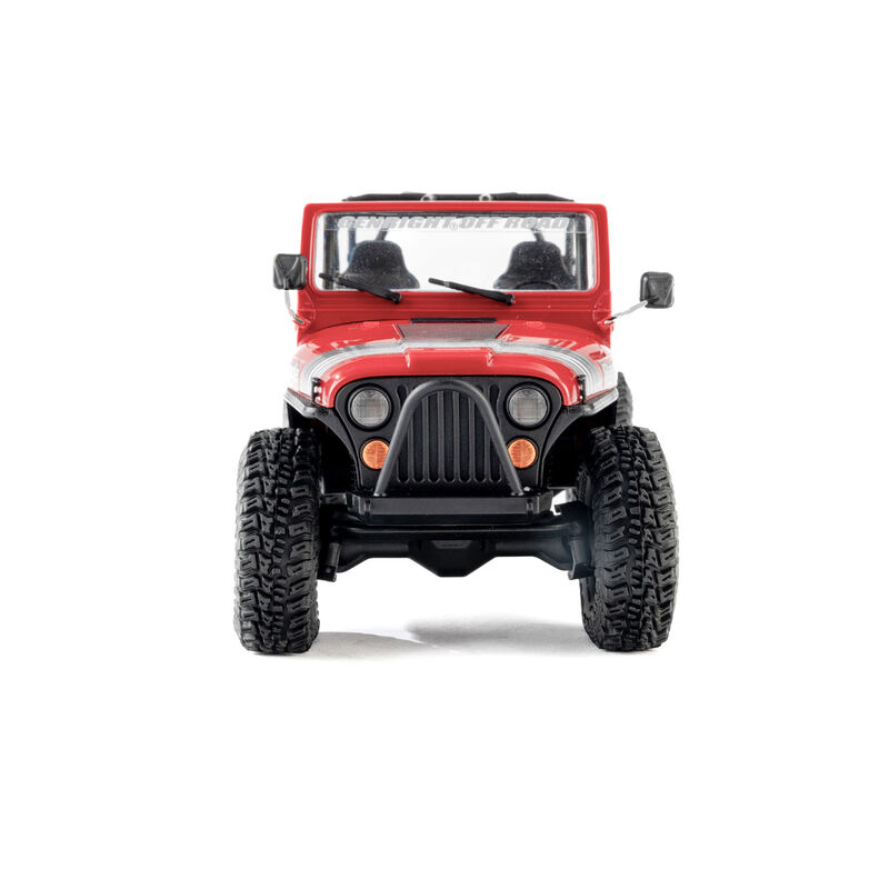 Axial 1/30 SCX30 Jeep CJ-7 GenRight 4X4 RTR Brushed Rock Crawler Rosso - immagine 3