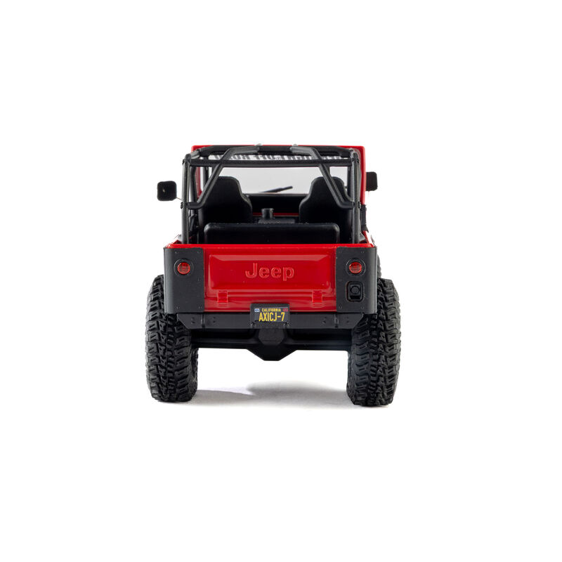 Axial 1/30 SCX30 Jeep CJ-7 GenRight 4X4 RTR Brushed Rock Crawler Rosso - immagine 5