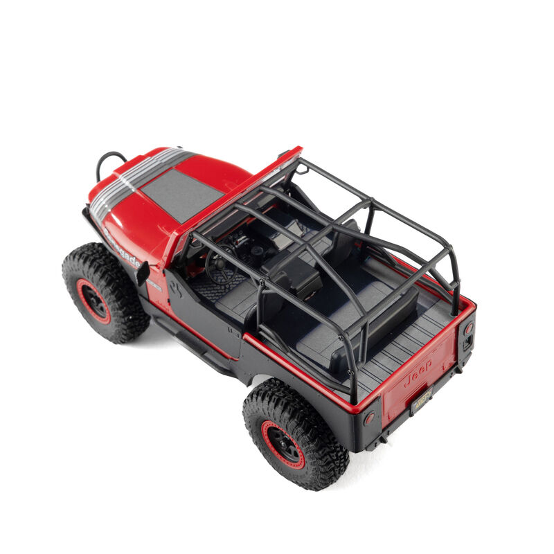 Axial 1/30 SCX30 Jeep CJ-7 GenRight 4X4 RTR Brushed Rock Crawler Rosso - immagine 4